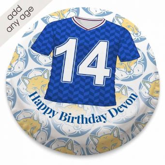Leicester City F.C. Themed Football Shirt Cake