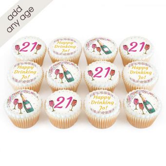 Any Age Champagne Cupcakes