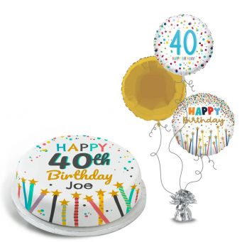 40th Birthday Stars Gift Set