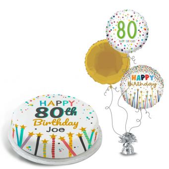 80th Birthday Stars Gift Set