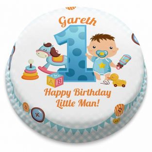 1st Birthday Boy Cake