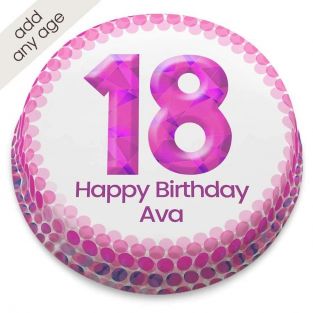 Any Age Pink Number Cake
