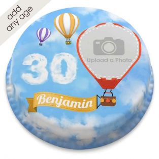 Any Age Hot Air Balloon Cake