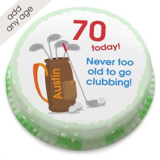 Golf Clubbing Birthday Cake