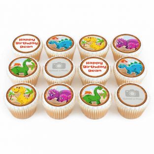 12 Dinosaur Cupcakes