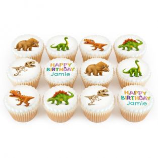 12 Dino Cupcakes