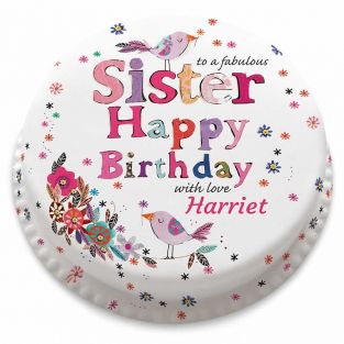 Happy Birthday Sister Cake