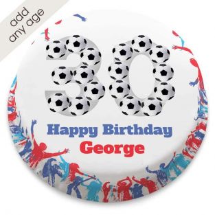 Any Age Football Cheer Number Cake
