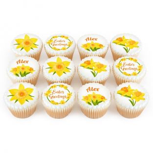 12 Daffodils Cupcakes