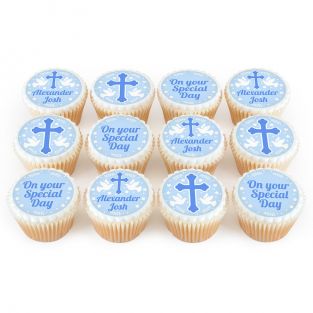 12 Blue Dove Cupcakes