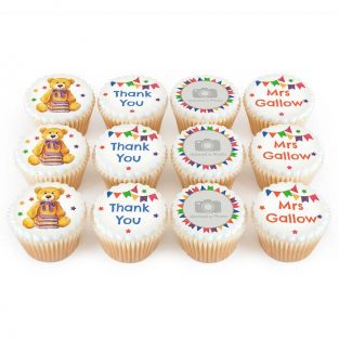 12 Thank You Teddy Cupcakes