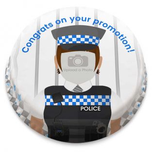 Policewoman Photo Cake