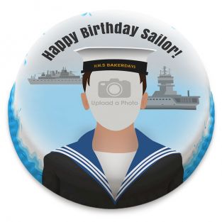 Male Sailor Photo Cake
