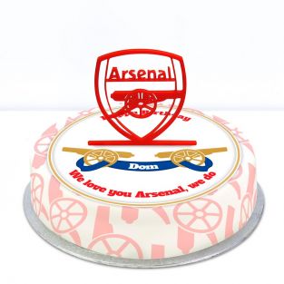 Arsenal Themed Topper Cake