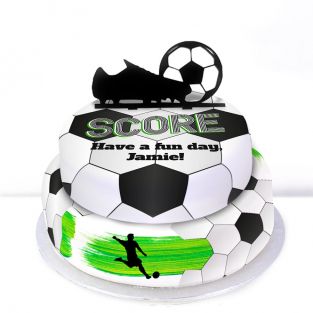 Tiered Football Cake