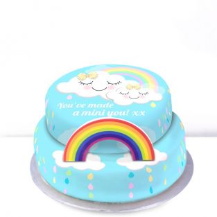 Rainbow Baby Cake