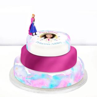 Disney Anna Photo Cake