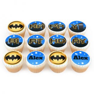 12 Batman Cupcakes