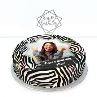 Zebra Photo Cake