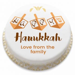 Hanukkah Dreidel Cake