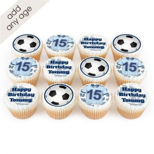 12 Manchester City Themed Cupcakes