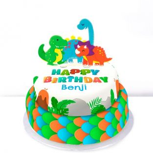 Tiered Dinosaur Cake