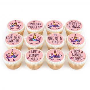 12 Born to be a Unicorn Cupcakes