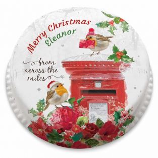 Christmas Robin Postbox Cake