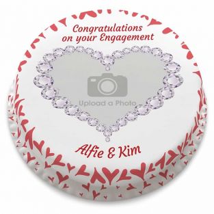 Engagement Photo Cake