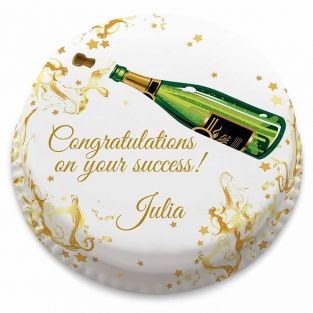 Champagne Congratulations Cake