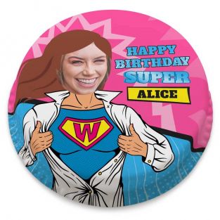Super Woman Photo Cake
