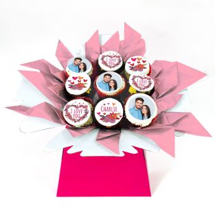 9 Floral Photo Cupcakes