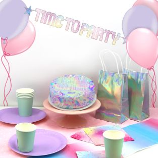 Neon Birthday Cake & Party Box