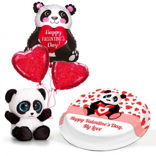Valentine's Panda Gift Set