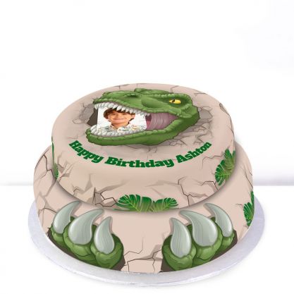 Bakerdays | Tiered T-Rex Cake | bakerdays