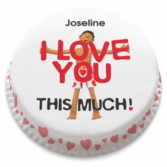 I Love You Man Cake