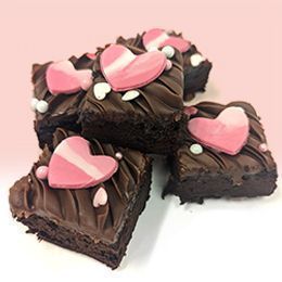 valentines brownies